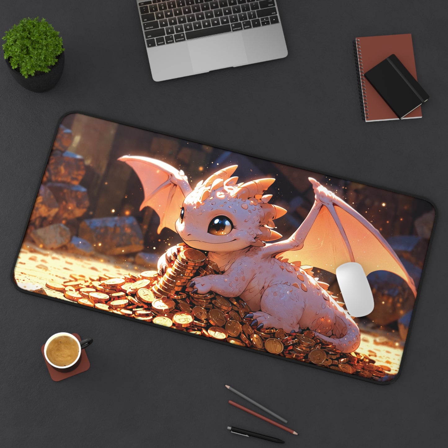 Anime Desk Mat - Fantasy Baby Dragon