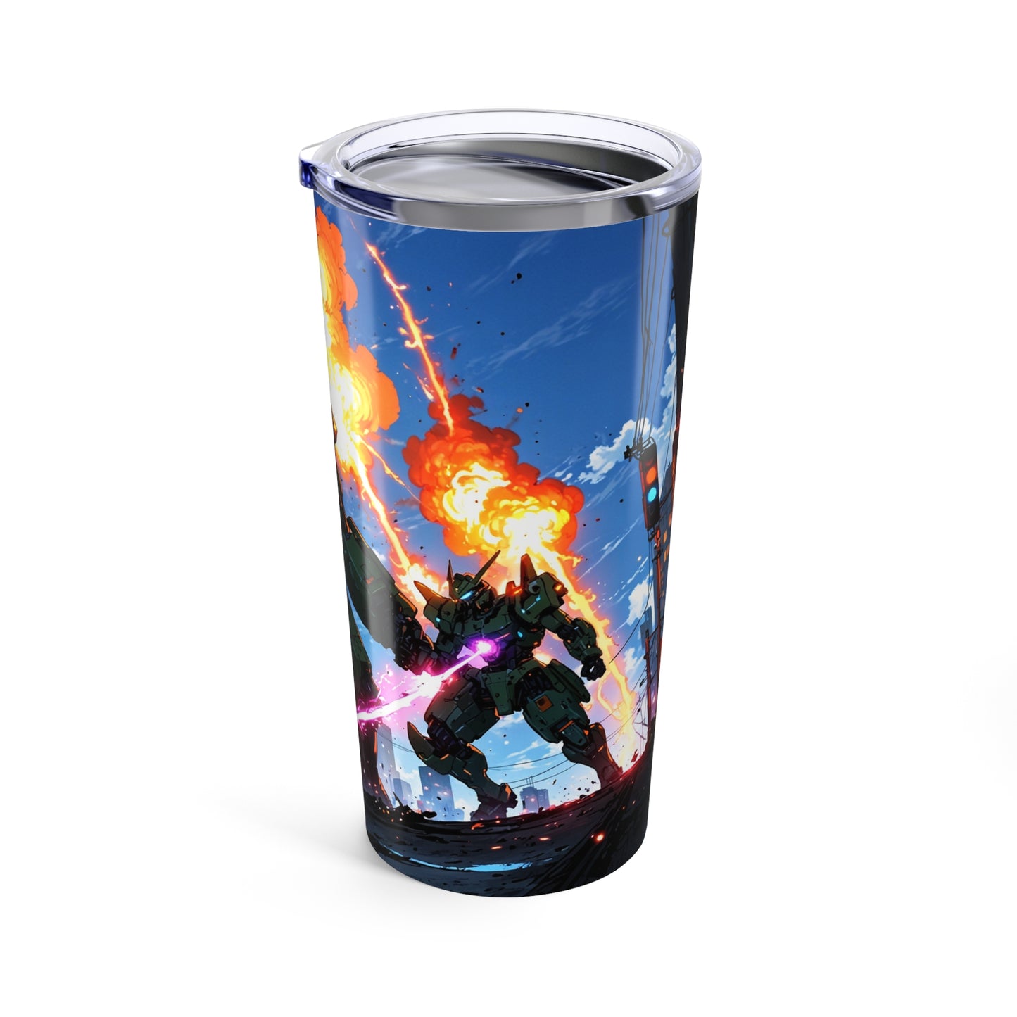 Tumbler 20oz - Anime Mecha Battle