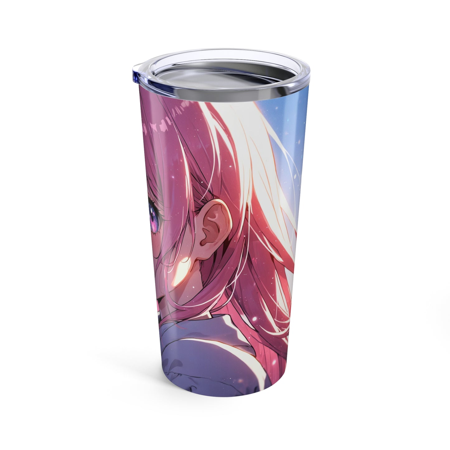 Tumbler 20oz - Anime Girl with Magical Crystal Design
