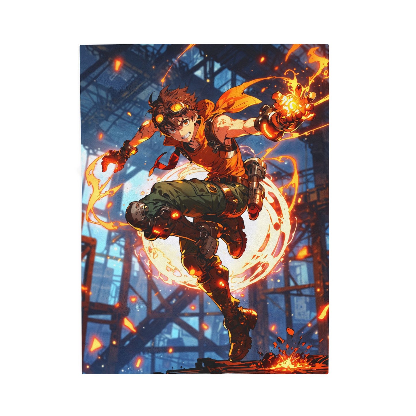 Anime Plush Blanket - Combat Engineer