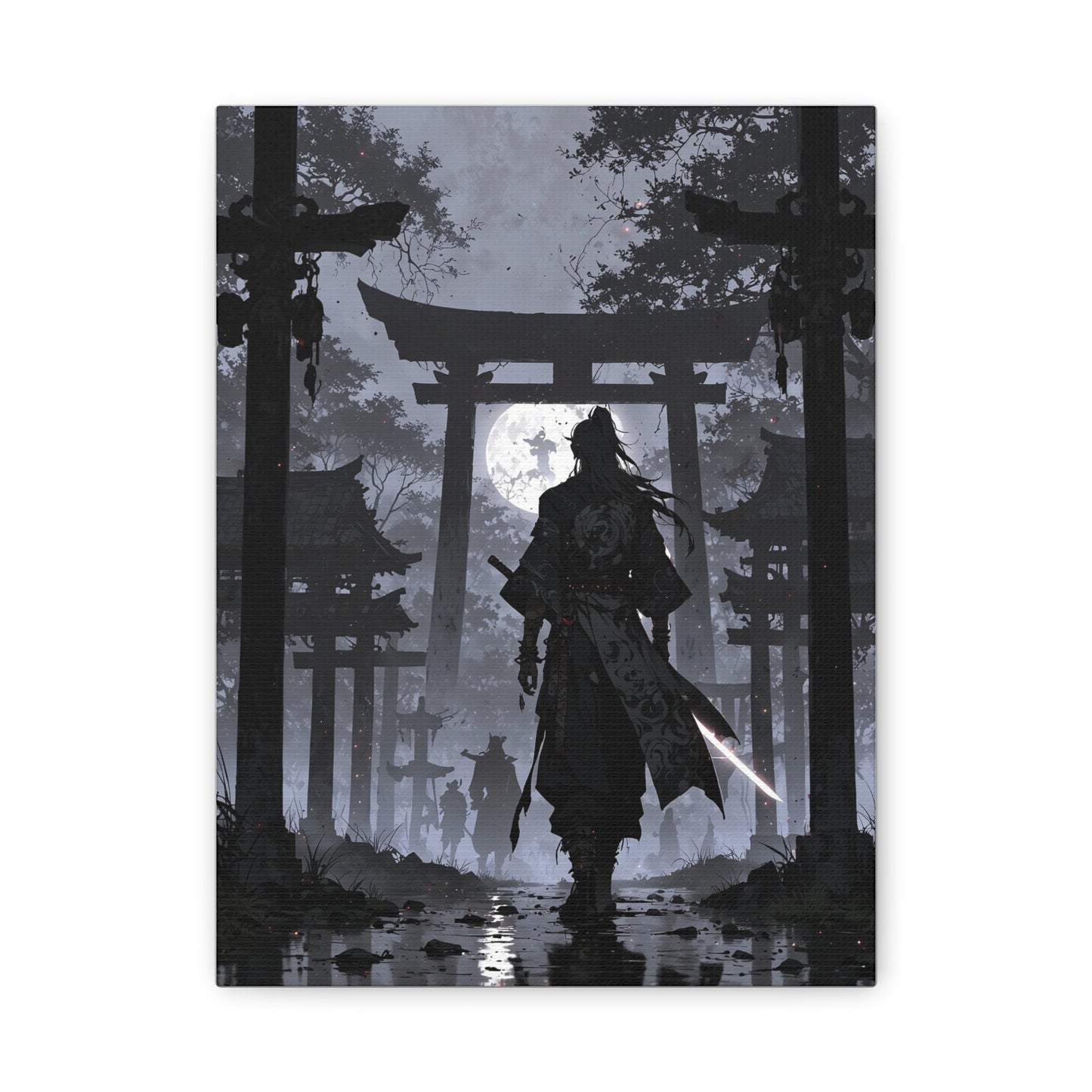 Anime Wall Canvas - Shadow of the Samurai