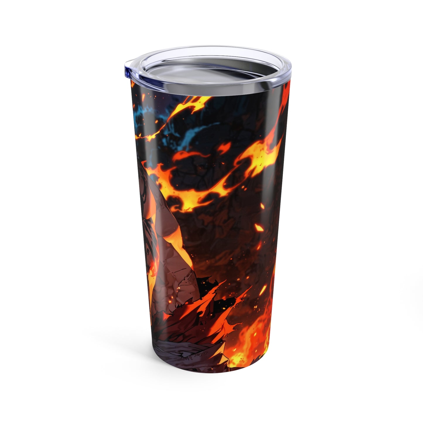 Tumbler 20oz - Anime Pirate Warrior with Flaming Red Hair
