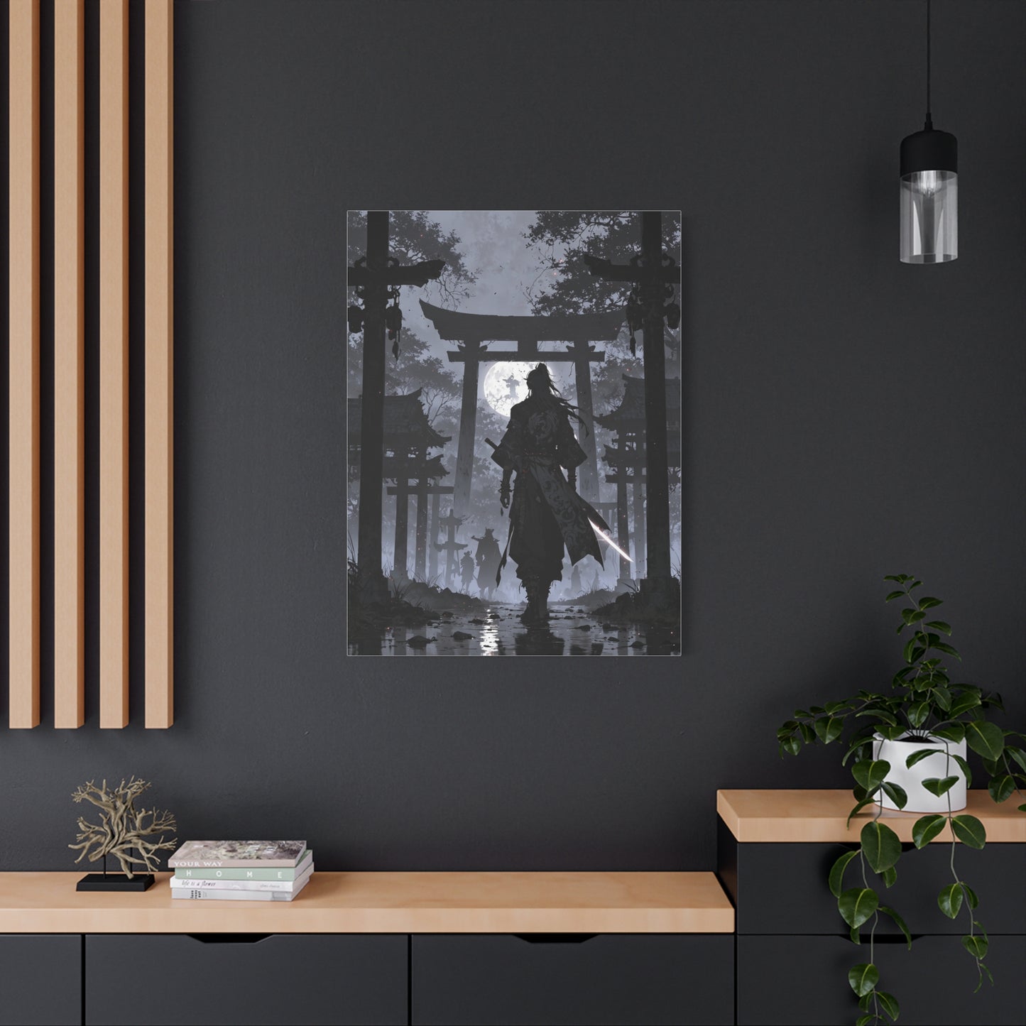 Anime Wall Canvas - Shadow of the Samurai