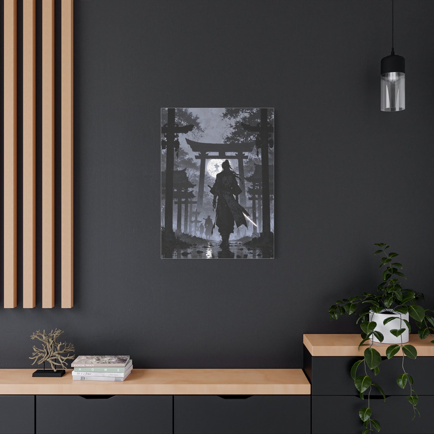 Anime Wall Canvas - Shadow of the Samurai