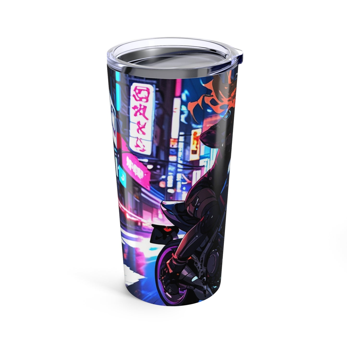 Tumbler 20oz - Anime Futuristic Cyberpunk Biker