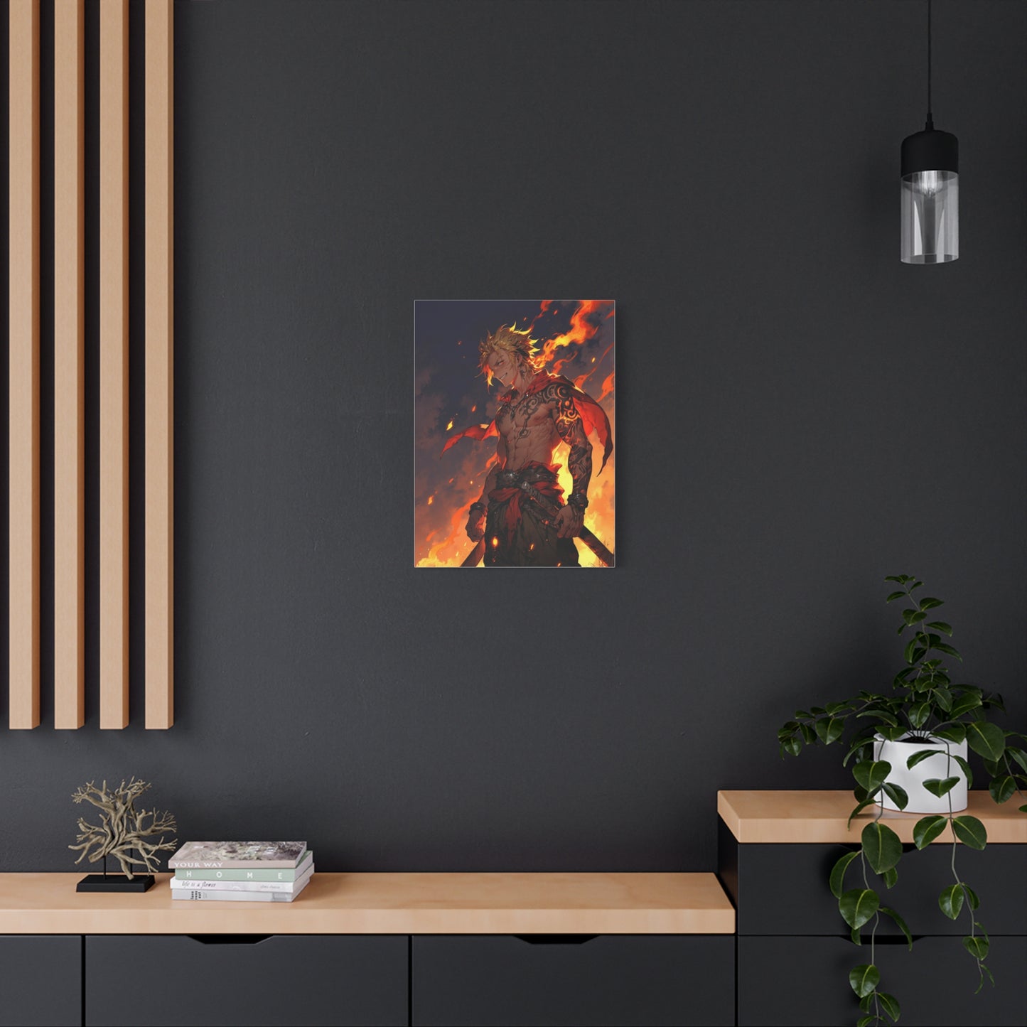 Anime Wall Canvas - Infernal Warrior