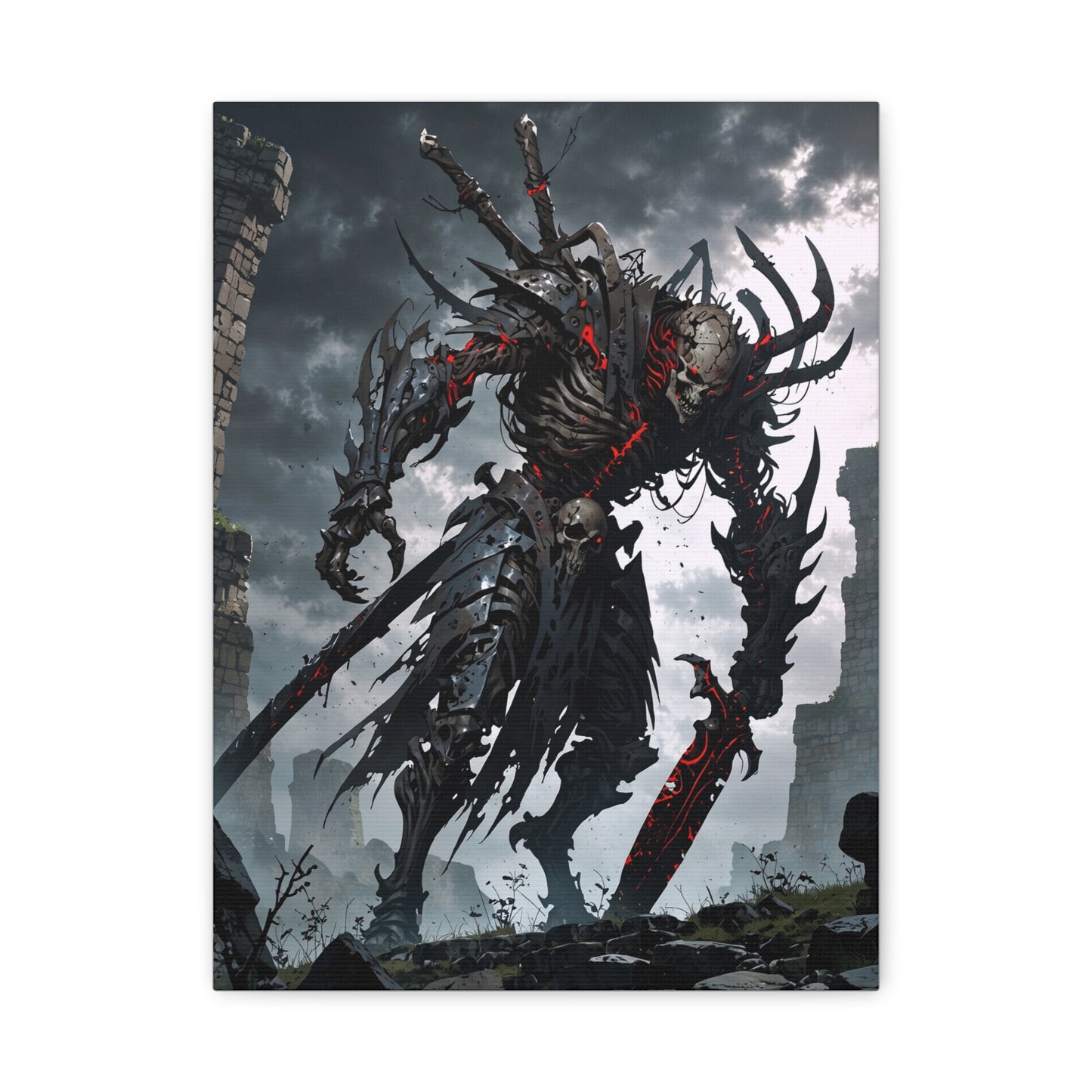 Anime Wall Canvas - Undead Warlord