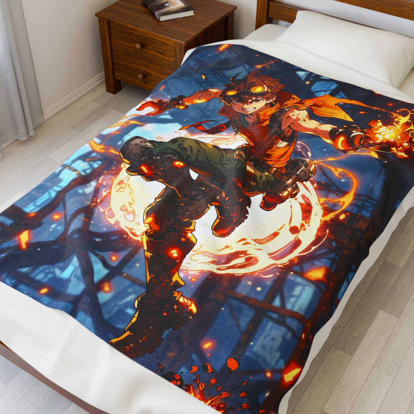 Anime Plush Blanket - Combat Engineer