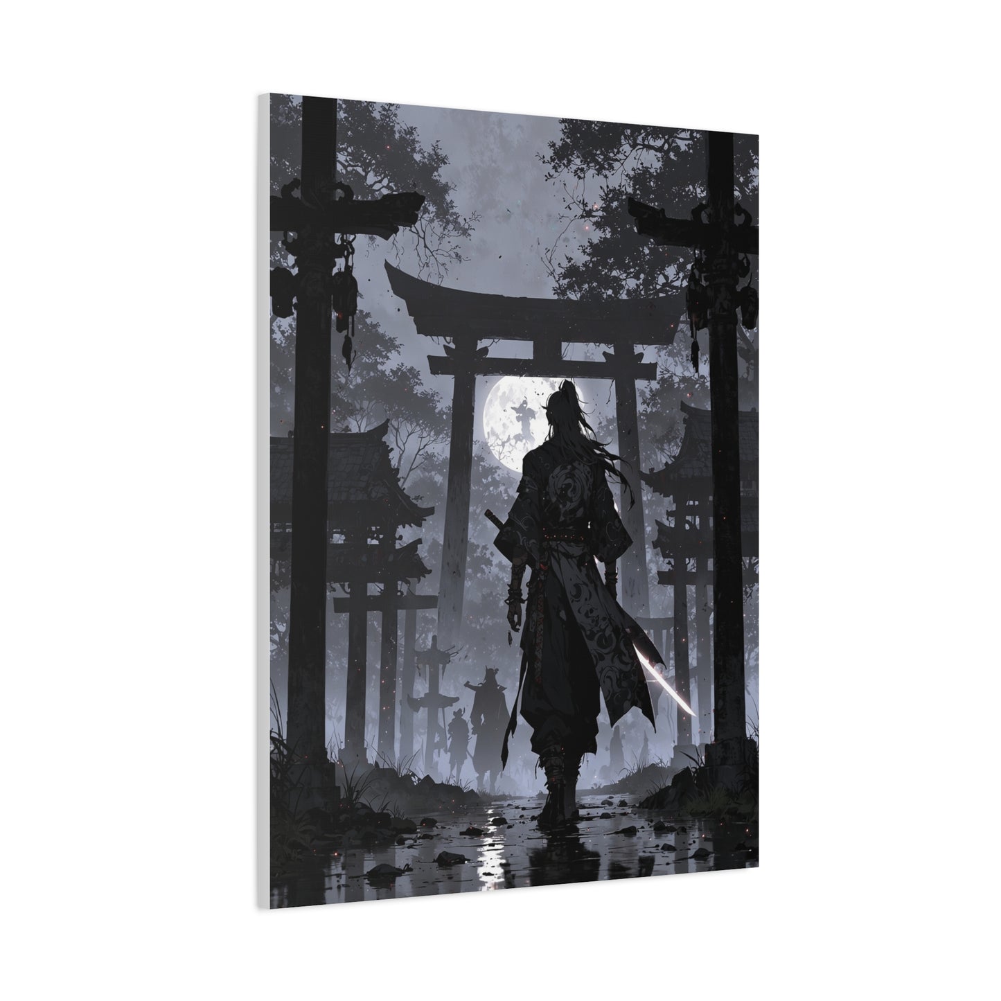 Anime Wall Canvas - Shadow of the Samurai