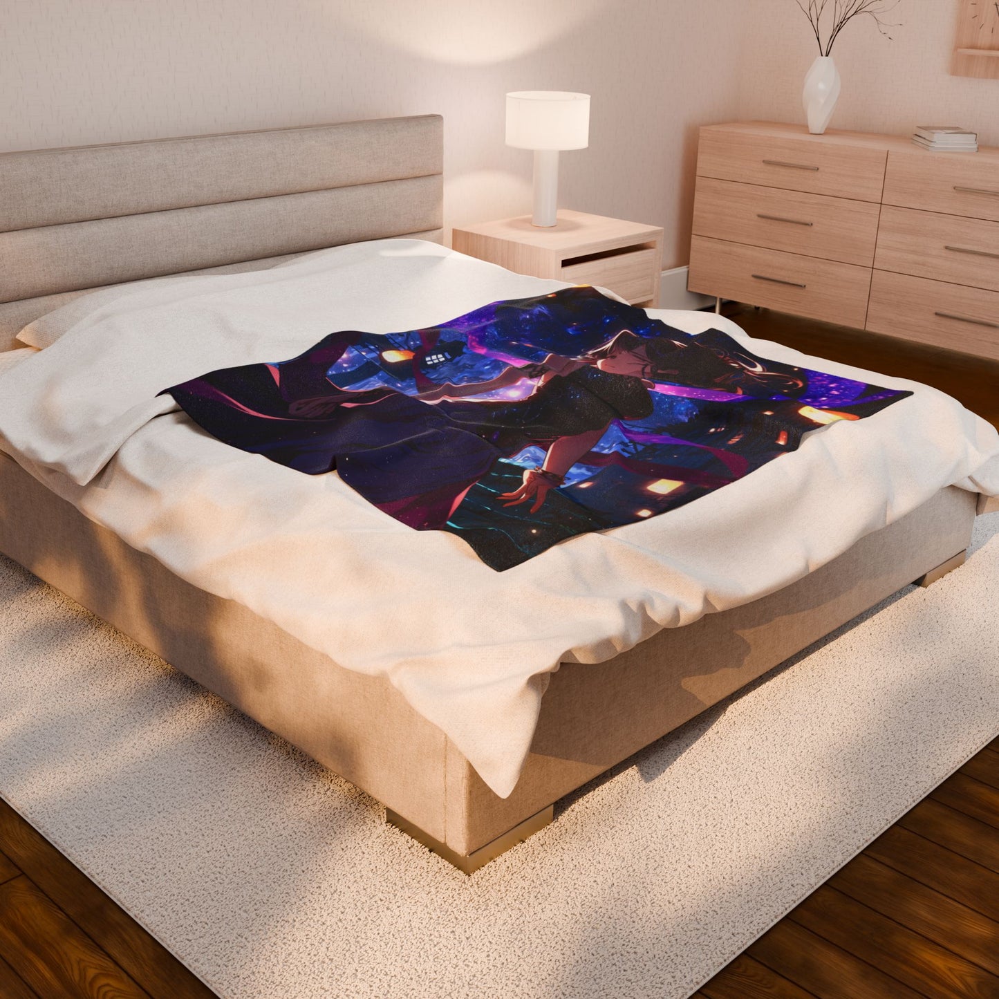 Anime Plush Blanket - Celestial Sorceress