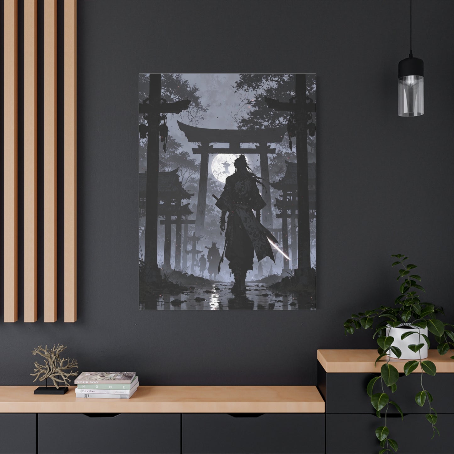 Anime Wall Canvas - Shadow of the Samurai
