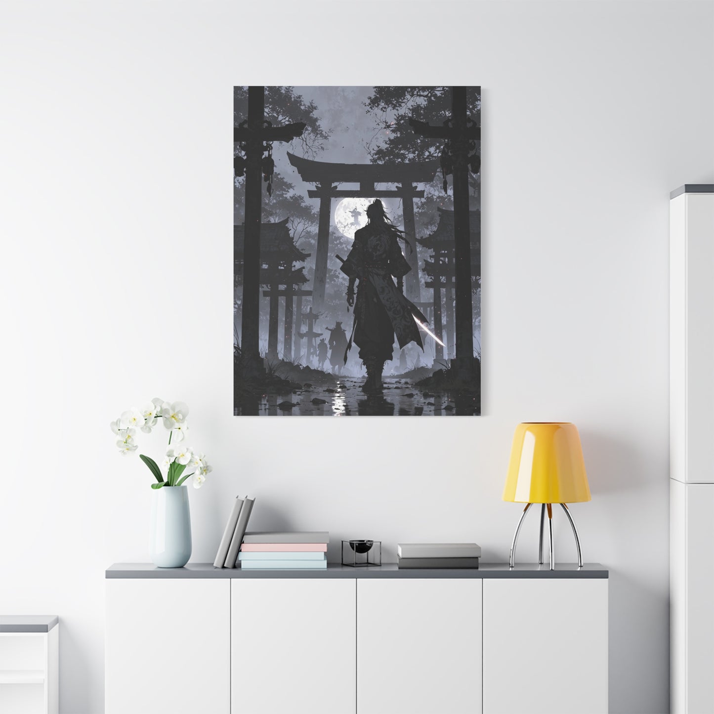 Anime Wall Canvas - Shadow of the Samurai