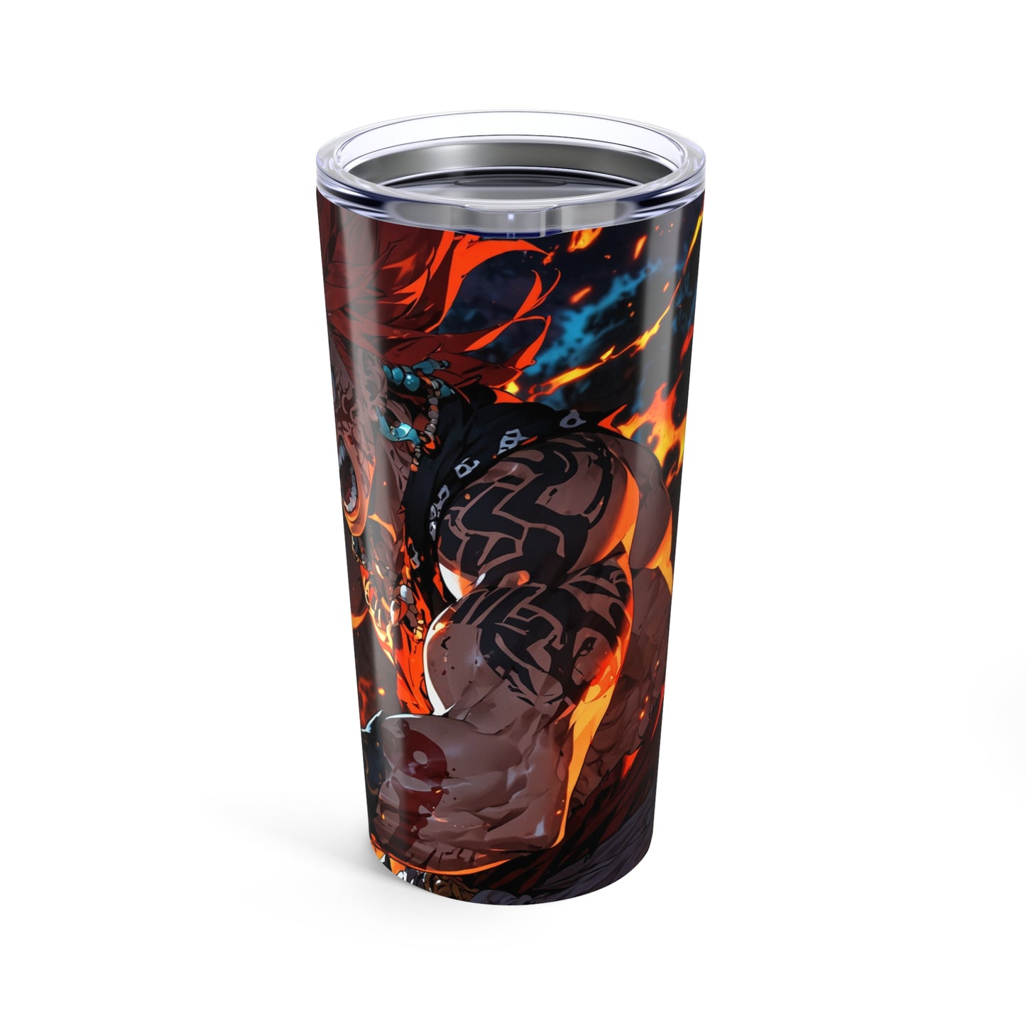 Tumbler 20oz - Anime Pirate Warrior with Flaming Red Hair