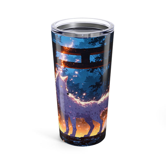 Tumbler 20oz - Mystical Nine-Tailed Fox Spirit