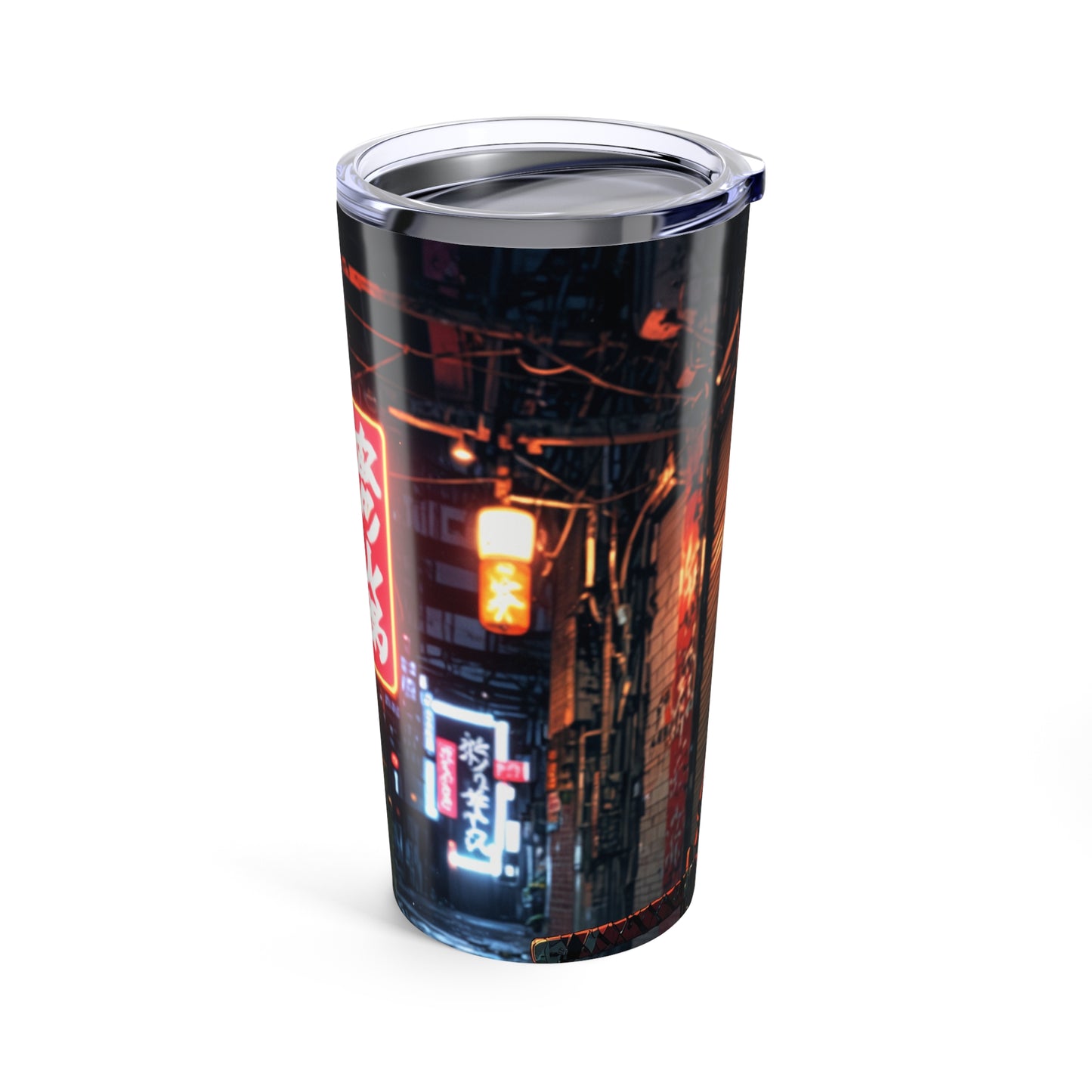 Tumbler 20oz - Amine Cyberpunk Graffiti Swordsman