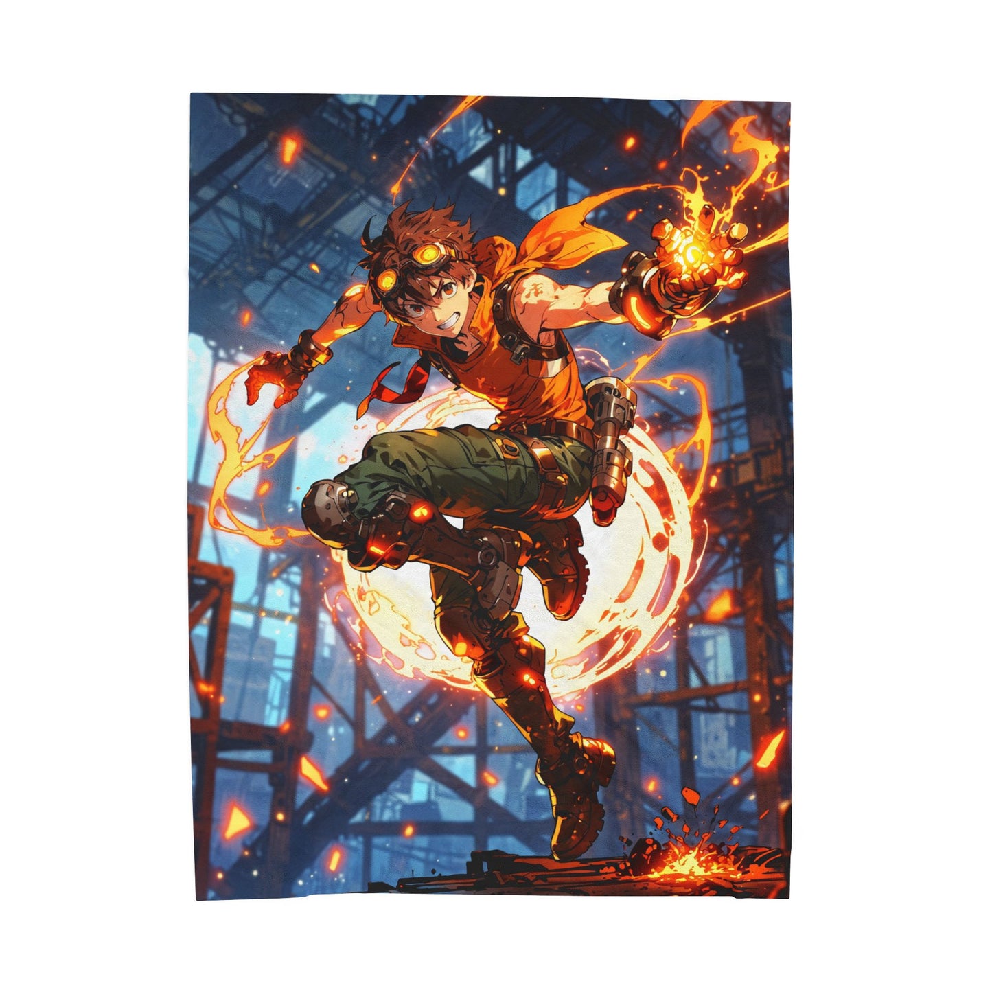 Anime Plush Blanket - Combat Engineer