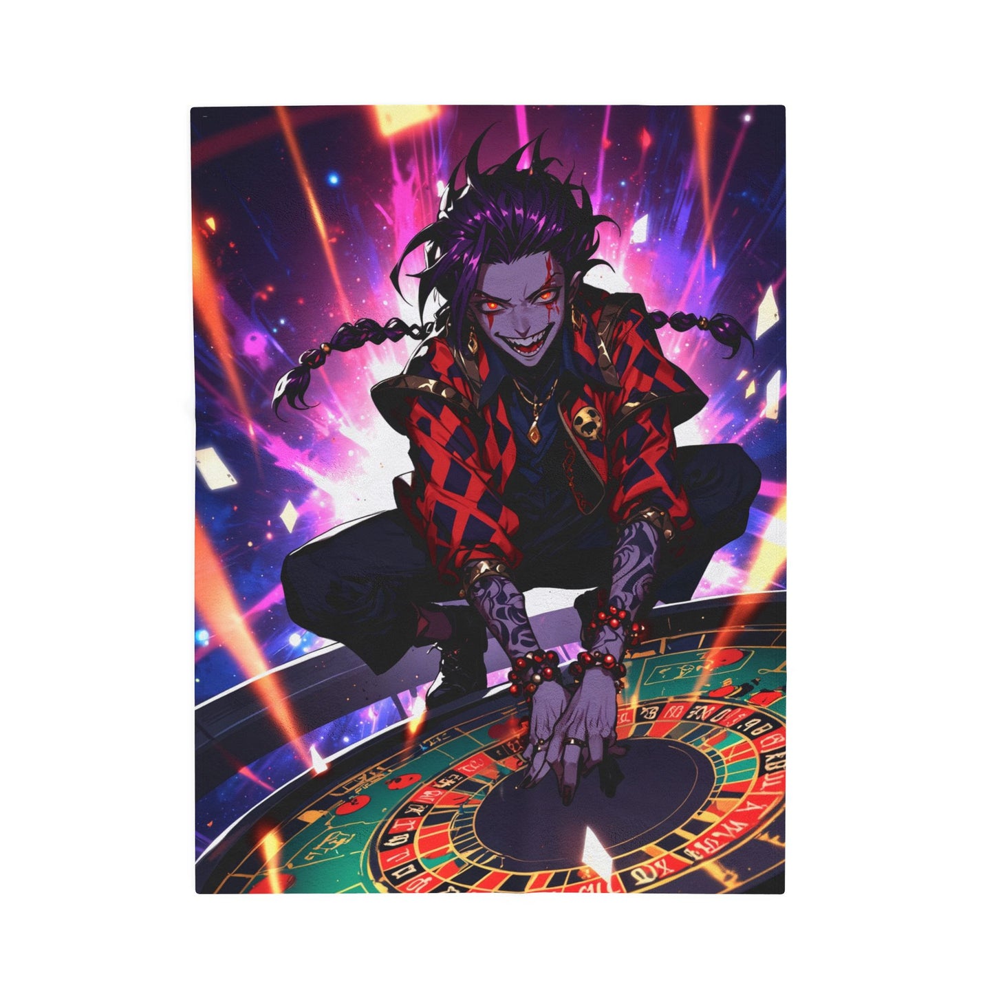 Anime Plush Blanket - Chaotic Jester