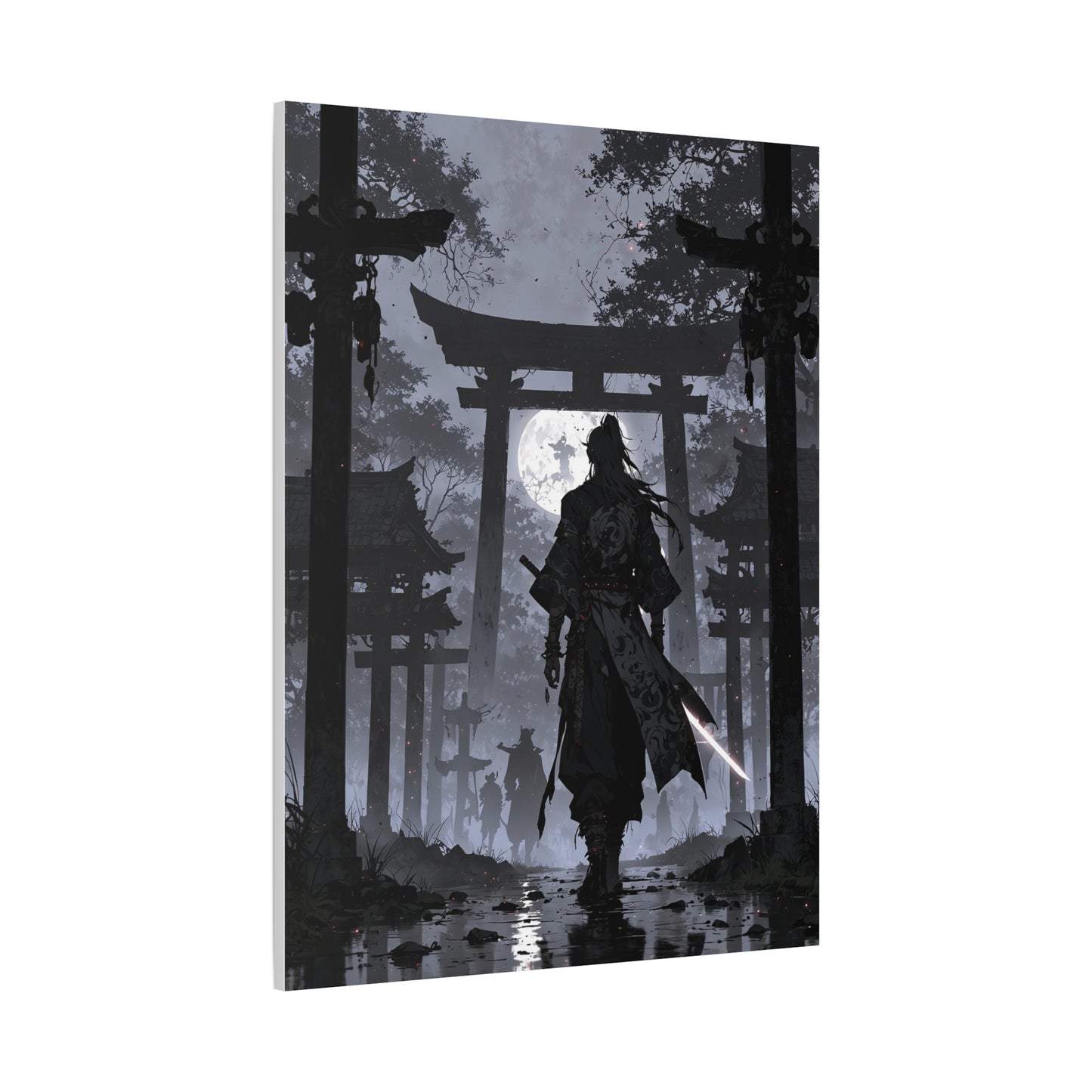 Anime Wall Canvas - Shadow of the Samurai