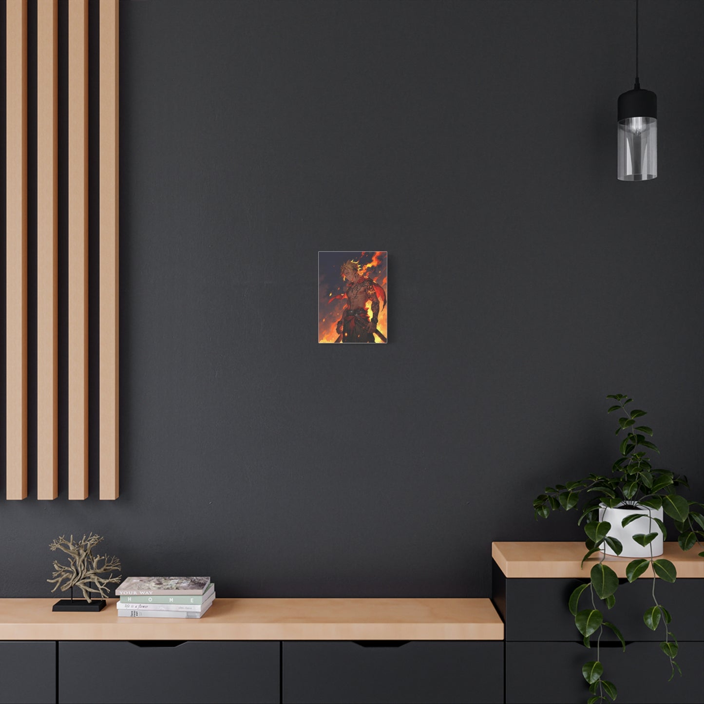 Anime Wall Canvas - Infernal Warrior