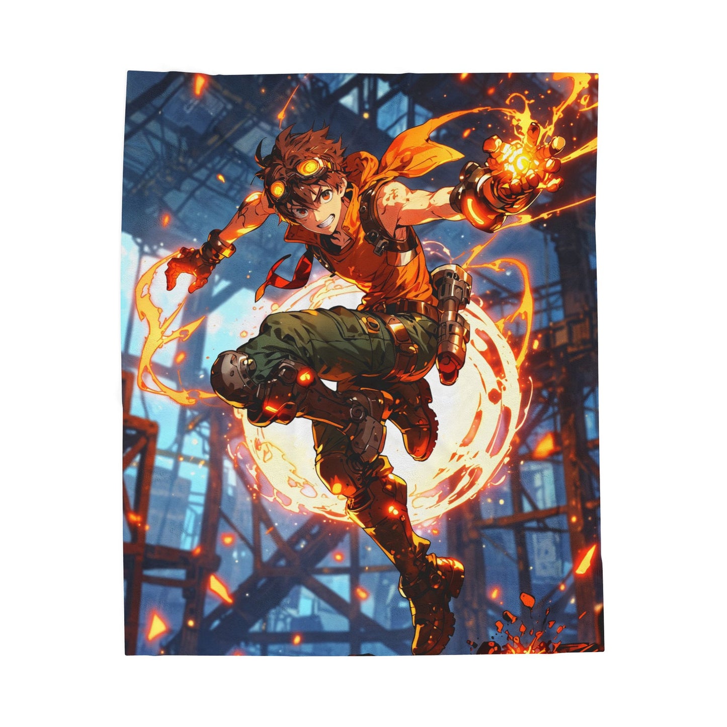 Anime Plush Blanket - Combat Engineer