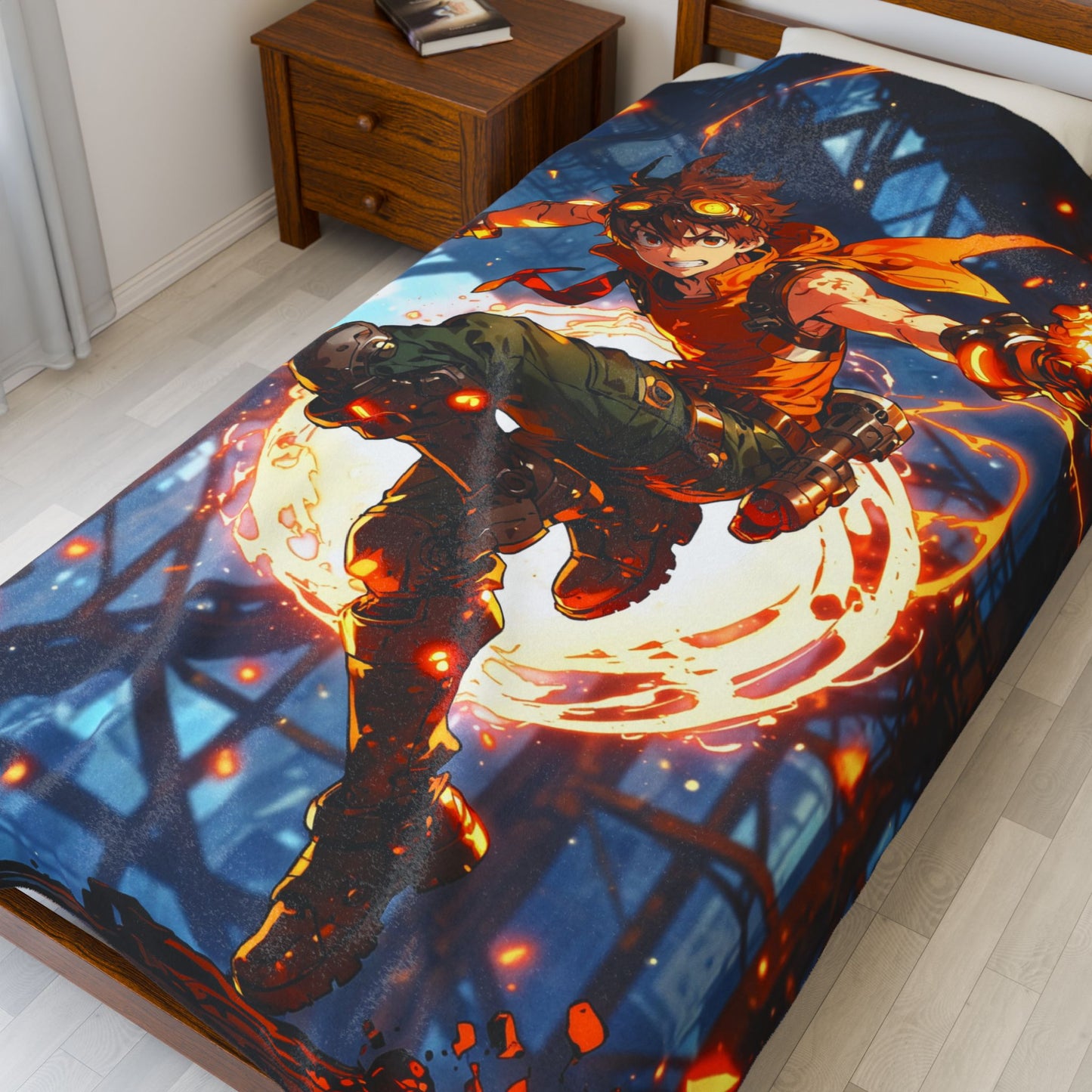 Anime Plush Blanket - Combat Engineer