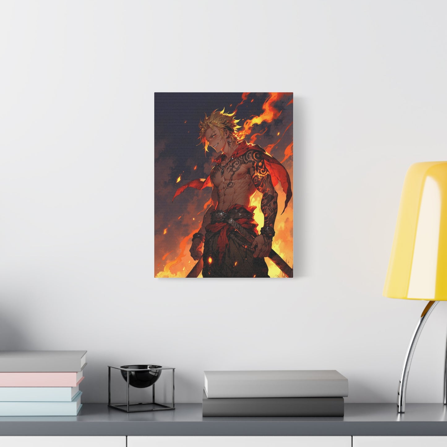 Anime Wall Canvas - Infernal Warrior