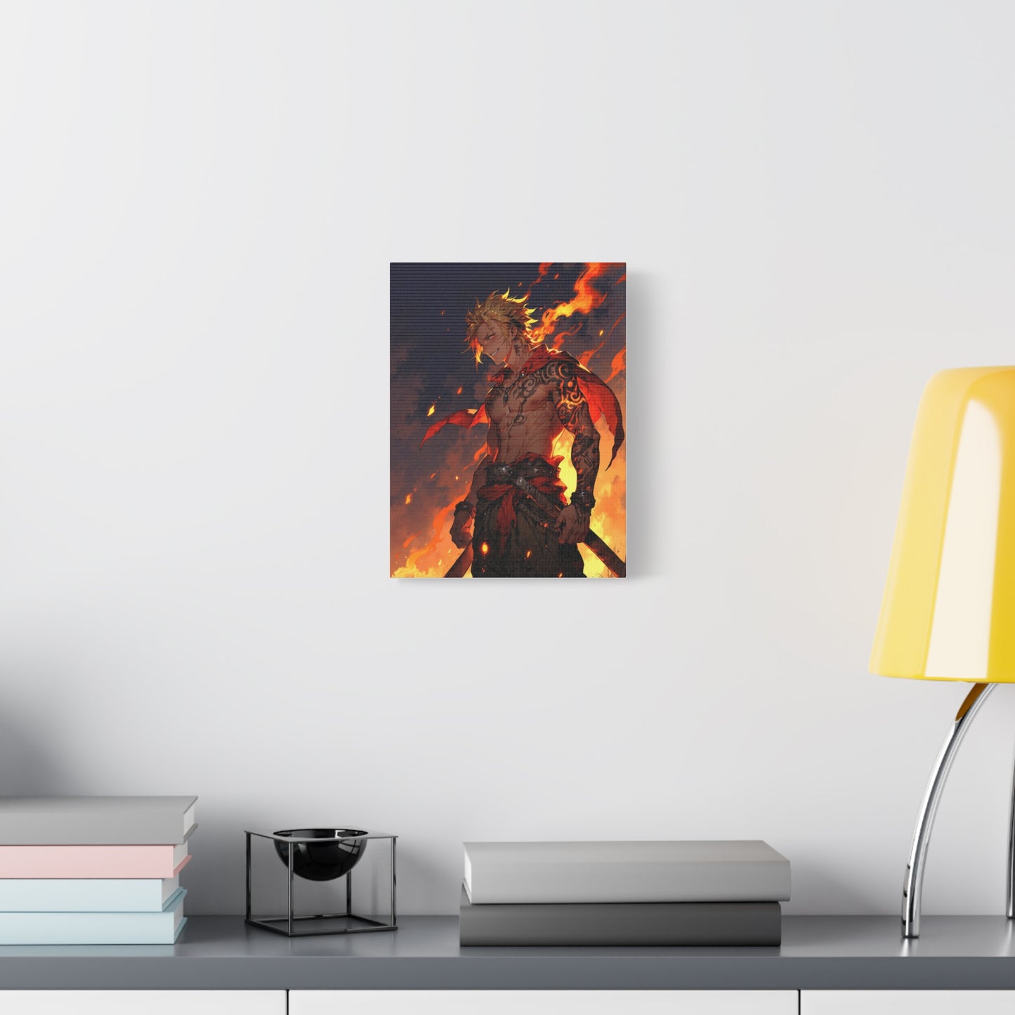 Anime Wall Canvas - Infernal Warrior