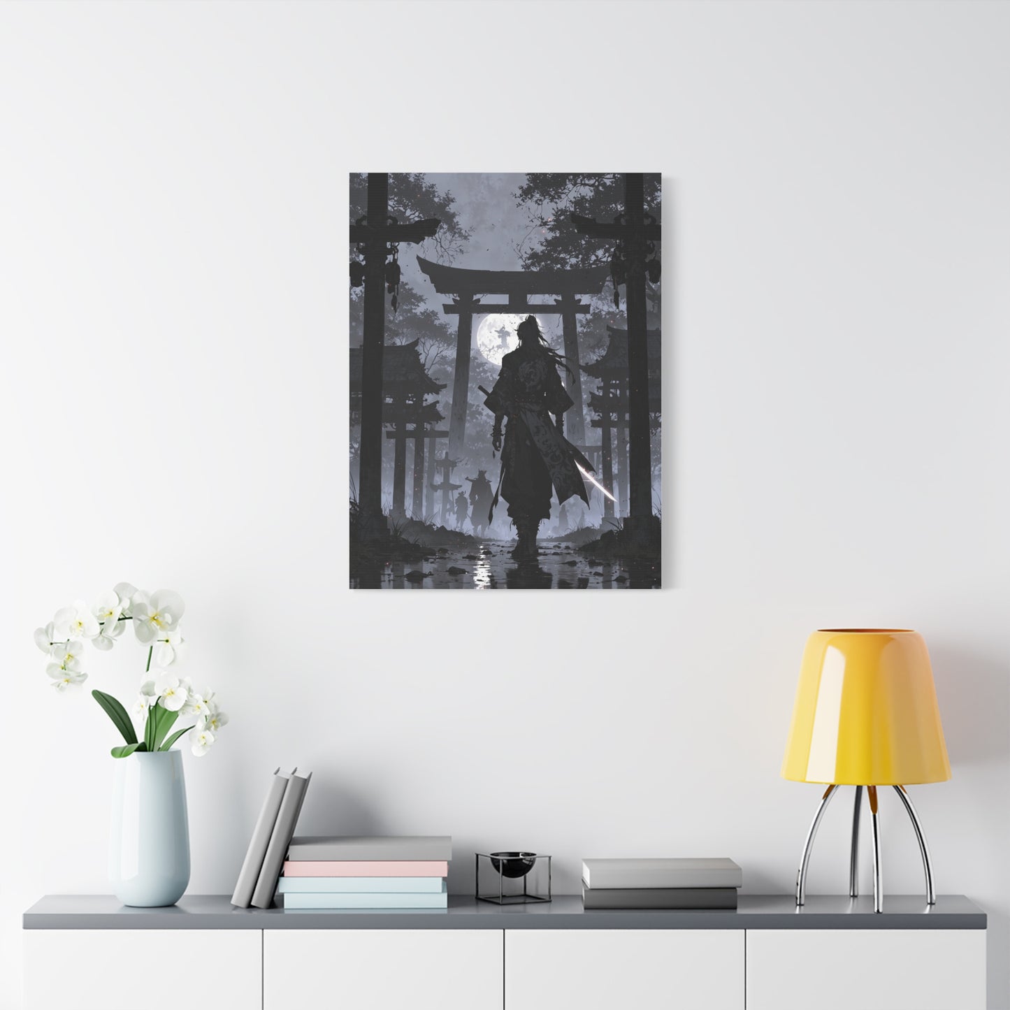 Anime Wall Canvas - Shadow of the Samurai