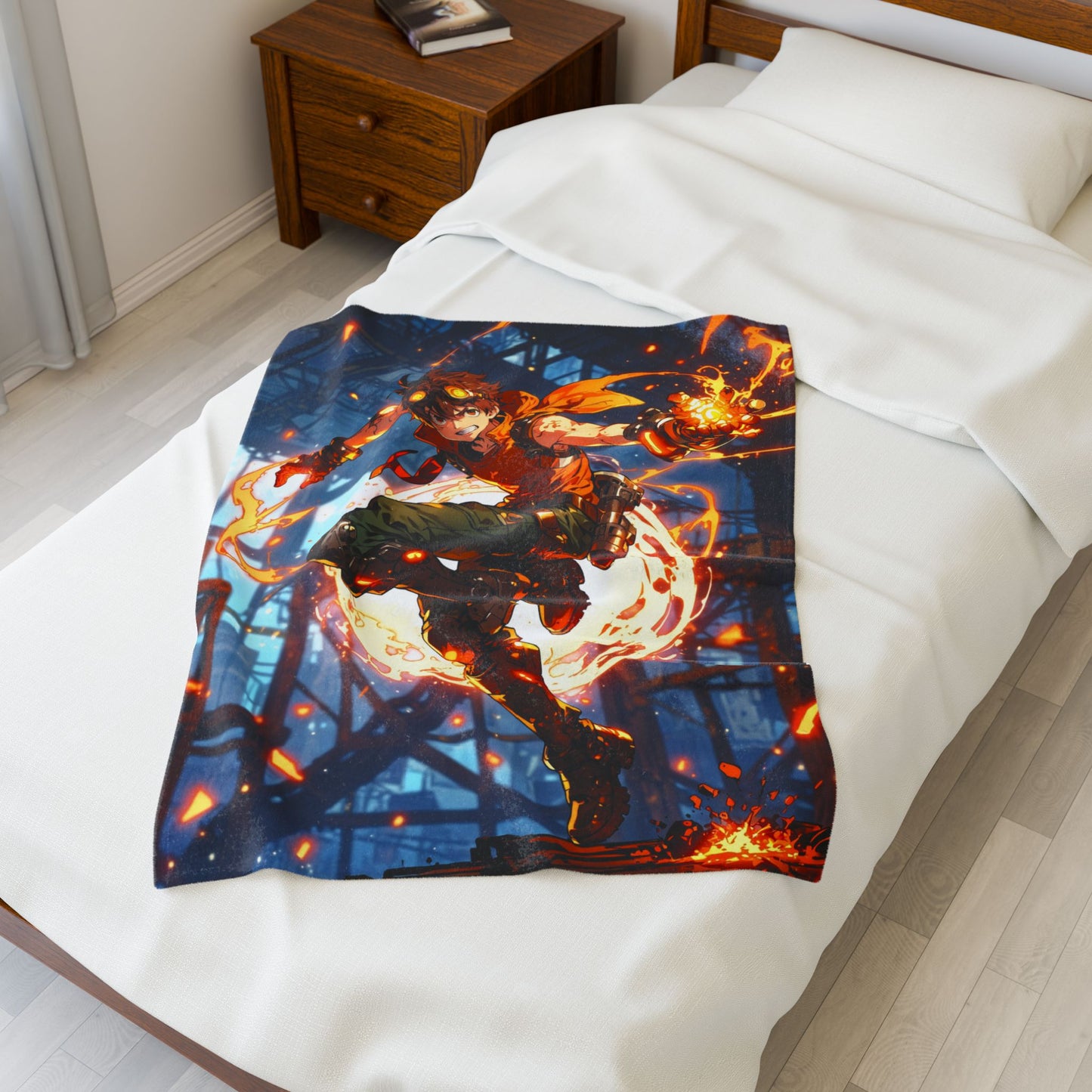 Anime Plush Blanket - Combat Engineer