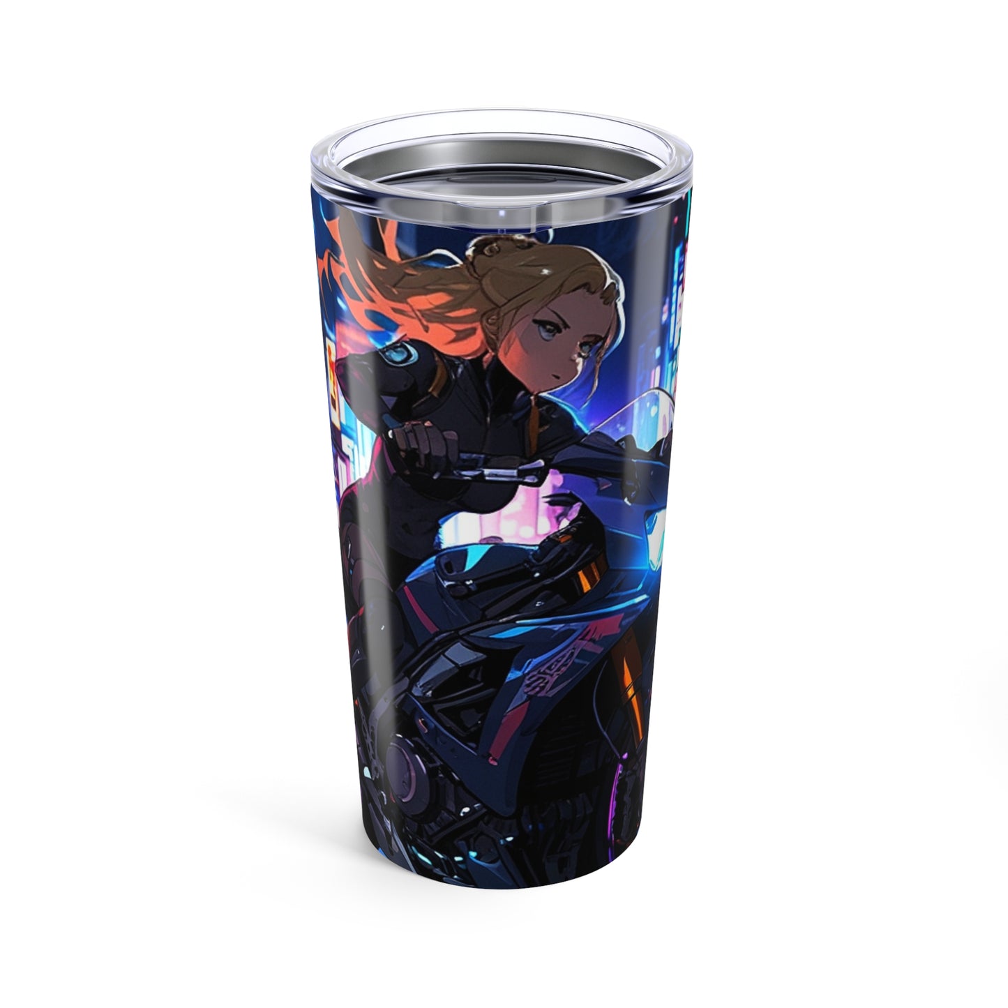 Tumbler 20oz - Anime Futuristic Cyberpunk Biker