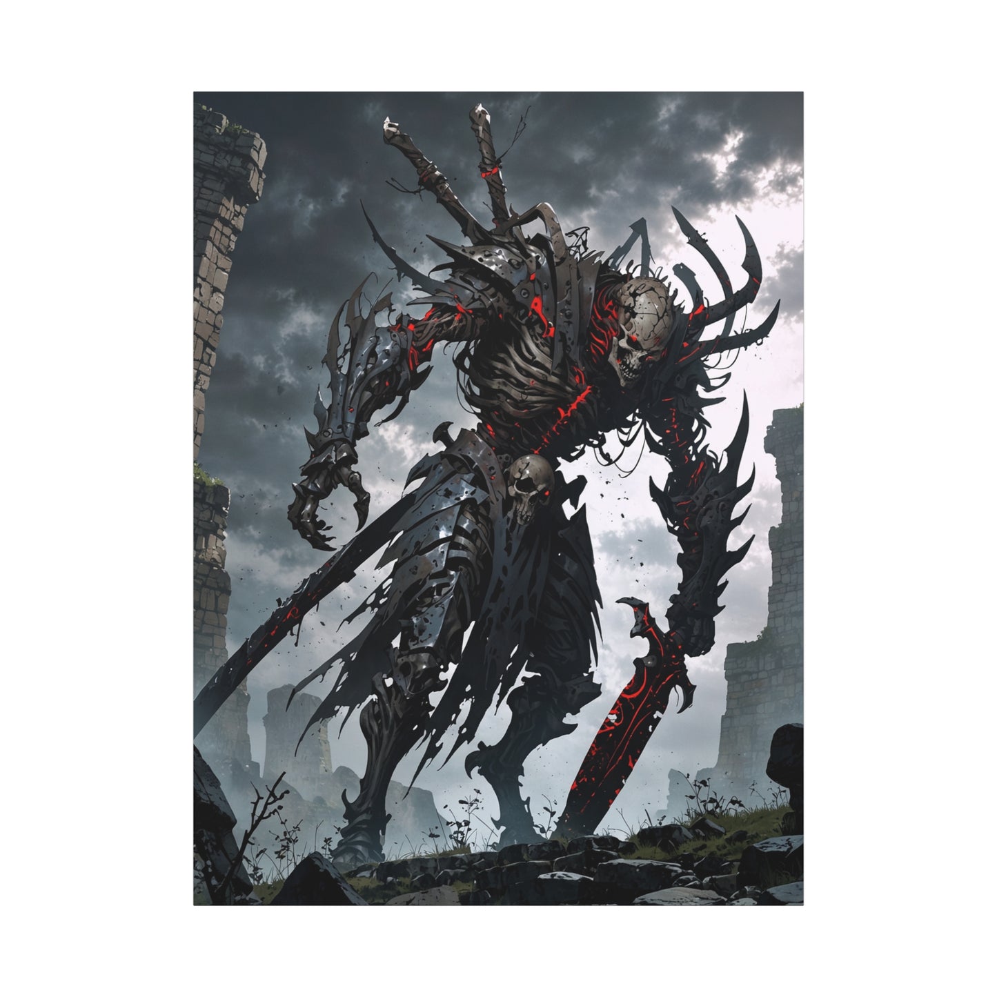 Anime Wall Canvas - Undead Warlord