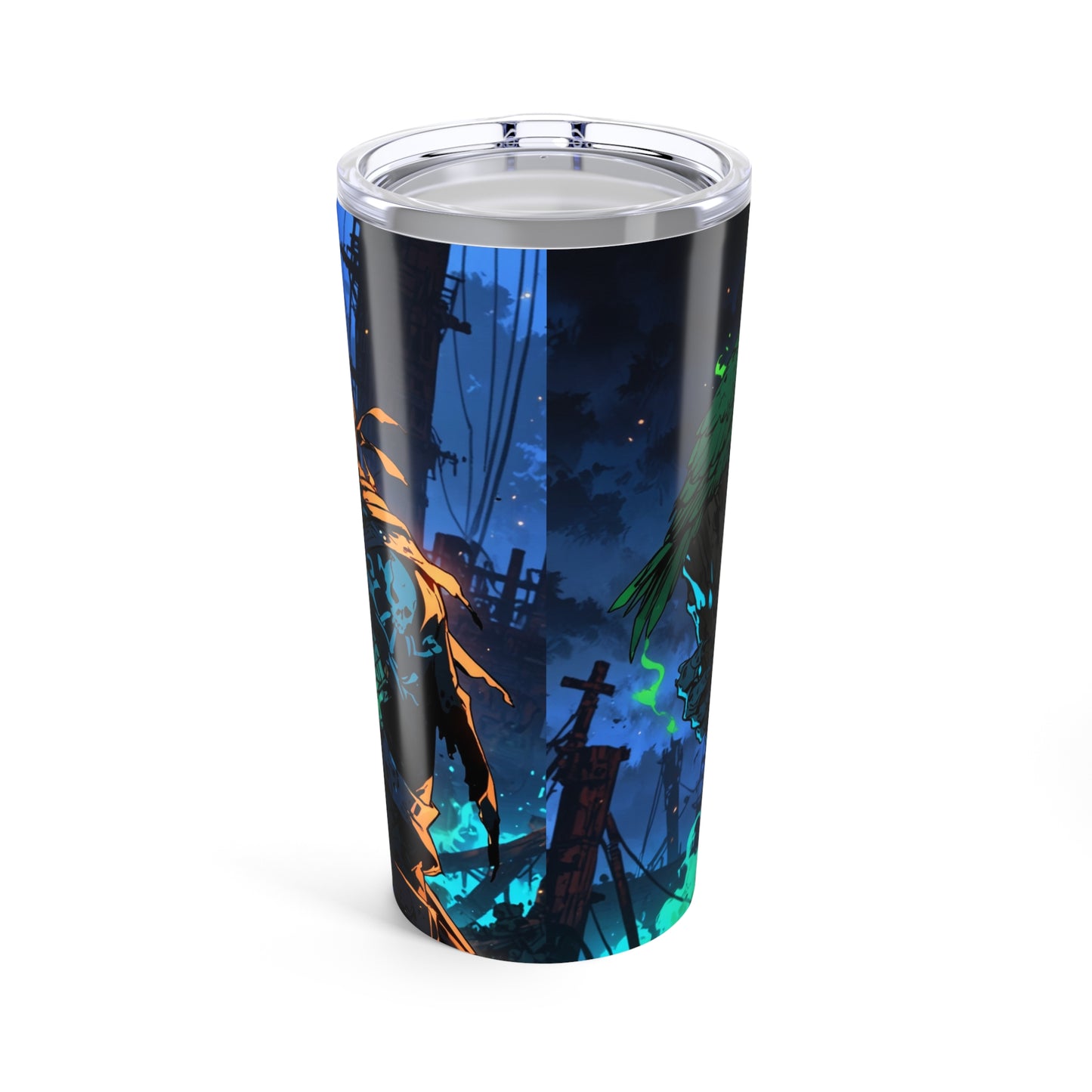 Tumbler 20oz - Anime Ghostly Skeleton Pirate