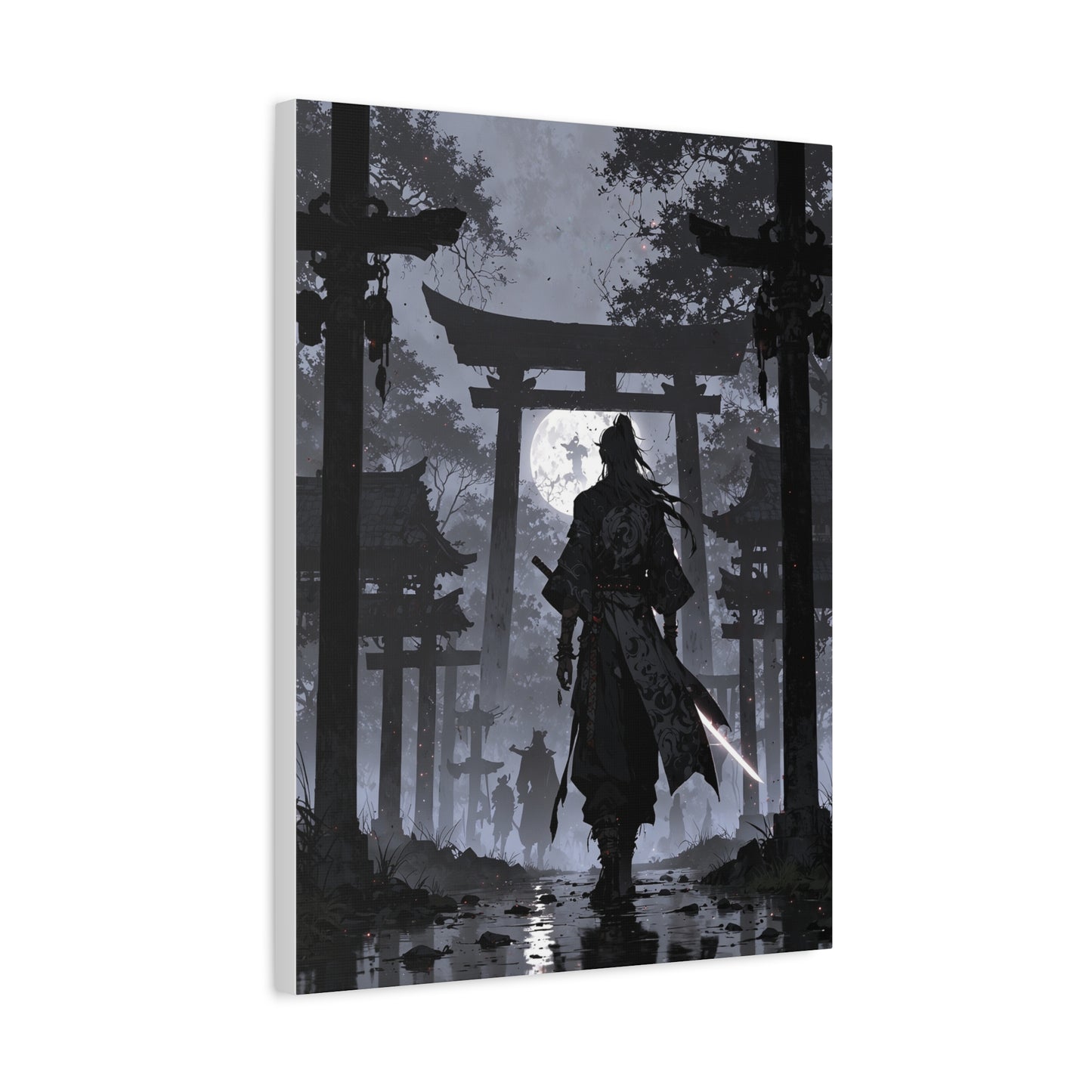 Anime Wall Canvas - Shadow of the Samurai