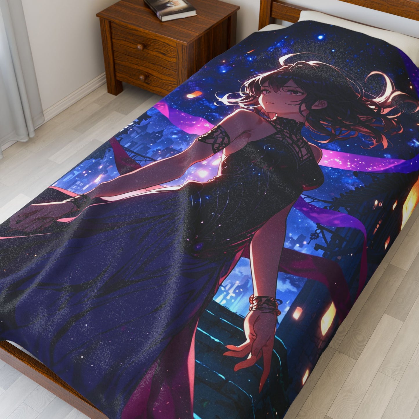 Anime Plush Blanket - Celestial Sorceress
